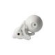 Figurka bílého zajíčka s mističkou 13,5 / 7 / 16 cm, porcelán, Goebel