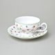 Tea cup and saucer 205 ml / 15,5 cm, Thun 1794 Carlsbad porcelain, BERNADOTTE 7570a57