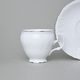 Coffee cup and saucer 150 ml / 14 cm, Thun 1794 Carlsbad porcelain, BERNADOTTE platinum