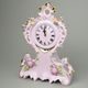 Large table clock 34 cm, Rose China Chodov