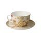 Cup and saucer Gustav Klimt - The Kiss, 0,5 l / 19 cm, Fine Bone China, Goebel