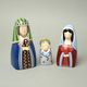 Sada figurek Ježíšek, Marie, Josef, keramika EGAN