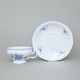 Tea cup and saucer 205 ml / 15,5 cm, Thun 1794 Carlsbad porcelain, BERNADOTTE Forget-me-not-flower