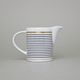 Creamer 180 ml, ELLA Black-Gold Stripes, Thun 1794 Carlsbad Porcelain