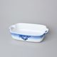 Bowl baking 5,5 x 21,8 x 13 cm, Thun 1794 Carlsbad porcelain, BLUE CHERRY