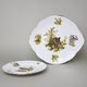 Cake set for 6 persons, Thun 1794 Carlsbad porcelain, BERNADOTTE hunting