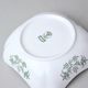 Bowl salad square 15 cm, Green Onion Pattern, Cesky porcelan a.s.