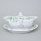 Sauceboat oval with stand 550 ml, Green Onion Pattern, Cesky porcelan a.s.