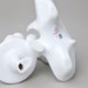 Milenci na skútru 14,5 x 12,5 x 16,5 cm, Bílá + modrá, Porcelánové figurky Duchcov