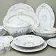 Jídelní souprava pro 12 osob 75 díl., Thun 1794, karlovarský porcelán, BERNADOTTE motýli