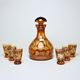 Egermann: Crystal Liqueur Set Amber Yellow Stain, 7 pcs., h: 20 cm