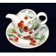 Třešně: Čajová sada 3díl. Tea for one set, Anglický porcelán Roy Kirkham