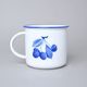 Mug Tina big 380 ml, Cobalt blue cherries, Český porcelán a.s.