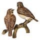 Pair of Whinchats 11 / 8 / 11 cm, porcelain, Goebel