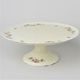 Cake plate 32 cm footed, Thun 1794, Carlsbad Porcelain, BERNADOTTE ivory + flowers