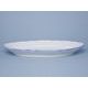 Dish oval flat 35 cm, White with blue line, Cesky porcelan a.s.