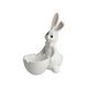 Figurka bílého zajíčka s mističkou 13,5 / 7 / 16 cm, porcelán, Goebel