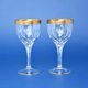 Wine Glasses 200 ml, set 2 pcs., Golden Stripe, 15,7 cm, Milan Mottl