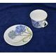 Agapanthus: Cup 420 ml and saucer breakfast, Roy Kirkham fine bone china