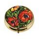 Dóza na pilulky Mák, 5 / 5 / 1,5 cm, kov, L.C.Tiffany, Goebel