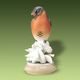 Bullfinch bird 12,5 x 10,5 x 19,5 cm, Porcelain Figures Duchcov