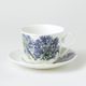 Agapanthus: Cup 420 ml and saucer breakfast, Roy Kirkham fine bone china