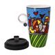 Mug with lid Romero Britto - Love, 0,5 l, Fine Bone China, Goebel