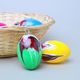 Závěsné velikonoční vajíčko - foukané, barevné, 7 cm, (náhodný výběr dekoru)