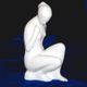 Nude "Thoughtful" 14,5 x 13 x 26 cm, Porcelain Figures Duchcov