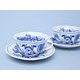 Cup + saucer tea Prague Charles bridge 0,20 l / 15,5 cm tea, 1 pcs., Original Blue Onion pattern