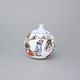 Christmas Tree Decoration Ball "Czech Winter 1918", 7,5 cm, Decor n. 2, Hand-decorated