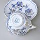 Cup and saucer B plus B 0,21 l / 14 cm for coffee, Original Blue Onion + gold Pattern