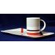 Cup 230 ml plus tray 27 x 16 cm, Contura 4197, Tettau porcelain