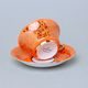 Cup 110 ml for tea + saucer 12,7 cm Windsor, different colours + inside gold, Leander 1907 Loučky