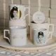 Hrnek Henkel 100 mm 500 ml, Audrey Hepburn se zlatou bublinou, Míšeňský porcelán