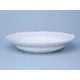 Plate deep 24 cm, White with blue line, Cesky porcelan a.s.