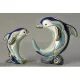 De Rosa - Baby Dolphin On Wave, Ceramic Figure, De Rosa Montevideo