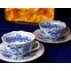 Cup tea 0,21 l plus saucer, 2 pcs., Prague Charles Bridge, Original Blue Onion Pattern