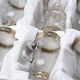 Cup Venezia glass 160 ml footed, gold-platinum, Balvínglass