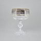 Claudia 200 ml champagne glass, Gold - Platinum decor, 1 pcs., Crystalex CZ