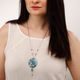 Necklace V. van Gogh - Almond Tree Blue, 4,5 / 4,5 / 8 cm, Porcelain, Goebel