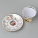 Cup coffee 170 ml + saucer 16 cm, The Three Graces + gold, Carlsbad porcelain