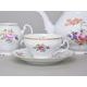 Tea set for 6 pers., Thun 1794 Carlsbad porcelain, BERNADOTTE Meissen Rose