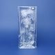 Crystal Hand Cut Vase Brick - Thistle decor, 303 mm, Crystal Bohemia Poděbrady