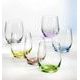 Club 300 ml Rainbow - colour set, whisky / juice / water glass, 6 pcs., Crystalex