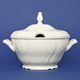 Soup tureen 2,5 l, Thun 1794 Carlsbad porcelain, BERNADOTTE ivory