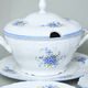 Dining set for 6 persons, Thun 1794 Carlsbad porcelain, BERNADOTTE Forget-me-not-flower