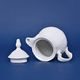 Pot small 0,35 l, Thun 1794 Carlsbad porcelain, BERNADOTTE white