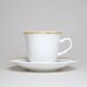 Cup 200 ml + saucer 155 mm, Thun 1794, Natalie gold strip