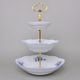Compartment dish 3 pcs. 34 cm - bowls, Thun 1794 Carlsbad porcelain, BERNADOTTE Forget-me-not-flower